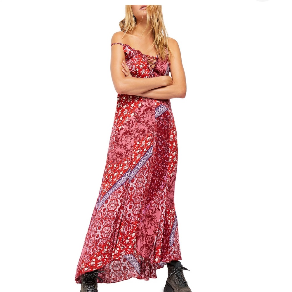 Free people slip maxi dress XS new with tag